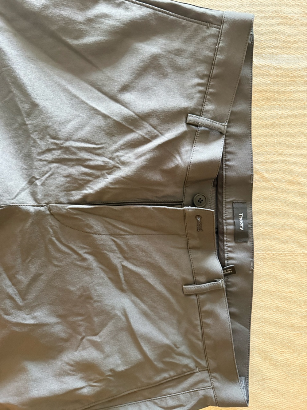 Theory USA Made Technical Stretch Trousers 36 Black Polyamide Performance Pants